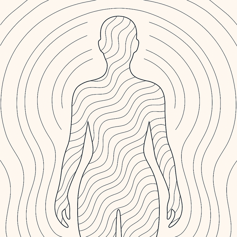 Decorative illustration representing somatic body awareness